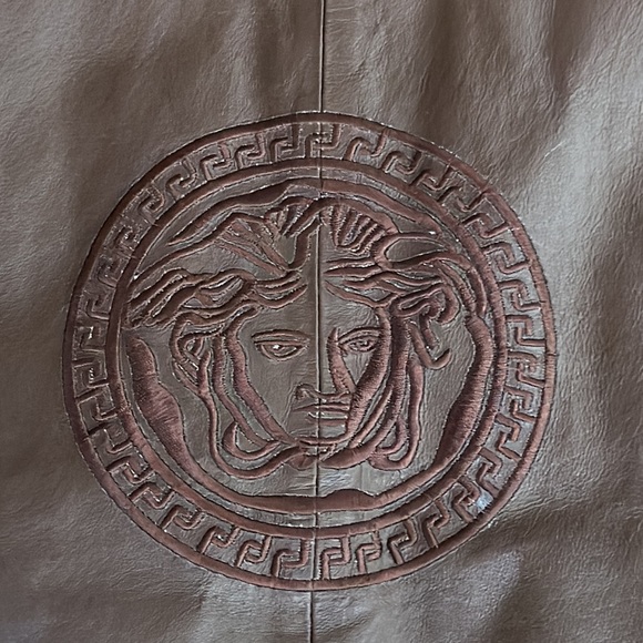 Jd brown Italian leather bommer jacket size large goth aviator - Picture 11 of 14